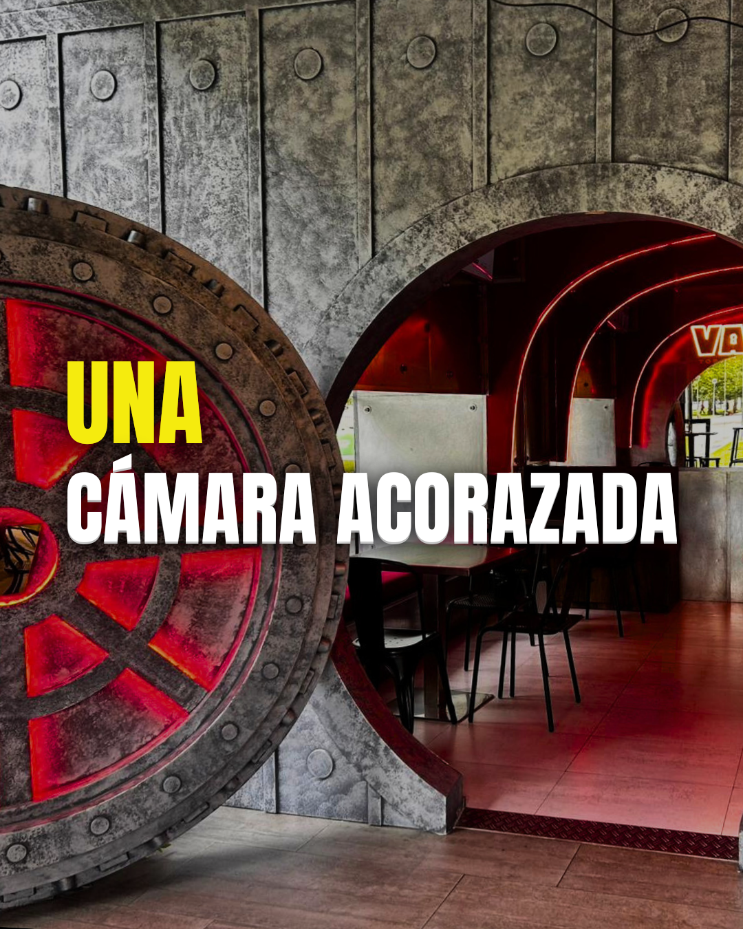 La entrada a la cámara acorazada de Vault en Pío XII, Pamplona