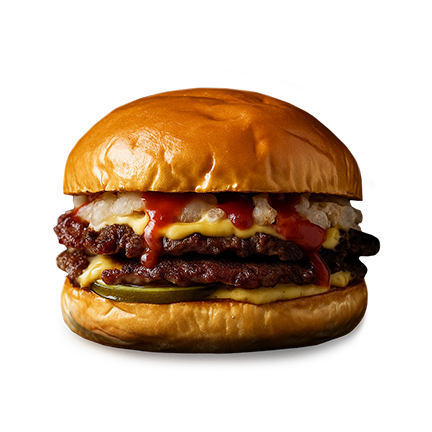File 001: Doble smash de carne navarra, Doble cheddar, Cebolla pochada